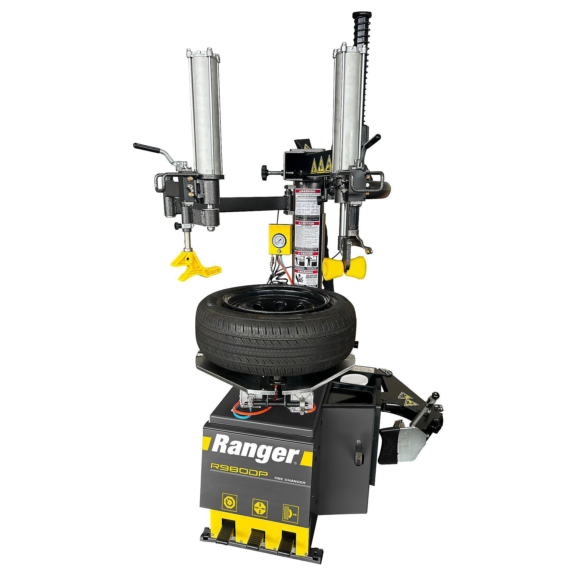 Ranger Tire Changer, Swing Arm, Dual-Tower, 30in. Capacity, Electric, Foot Pump, 220 Volts, Model# R980DP